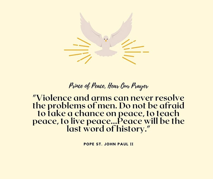 Quote about war and peace